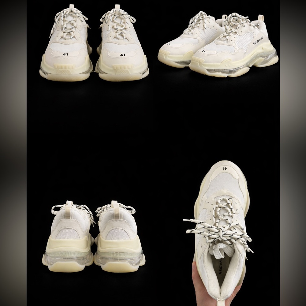 Balenciaga Off-White Chunky Sneakers